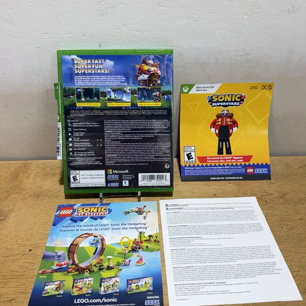 Sega Sonic Superstars Xbox Series X Xbox One Video Game CIB 2023 0010086642223